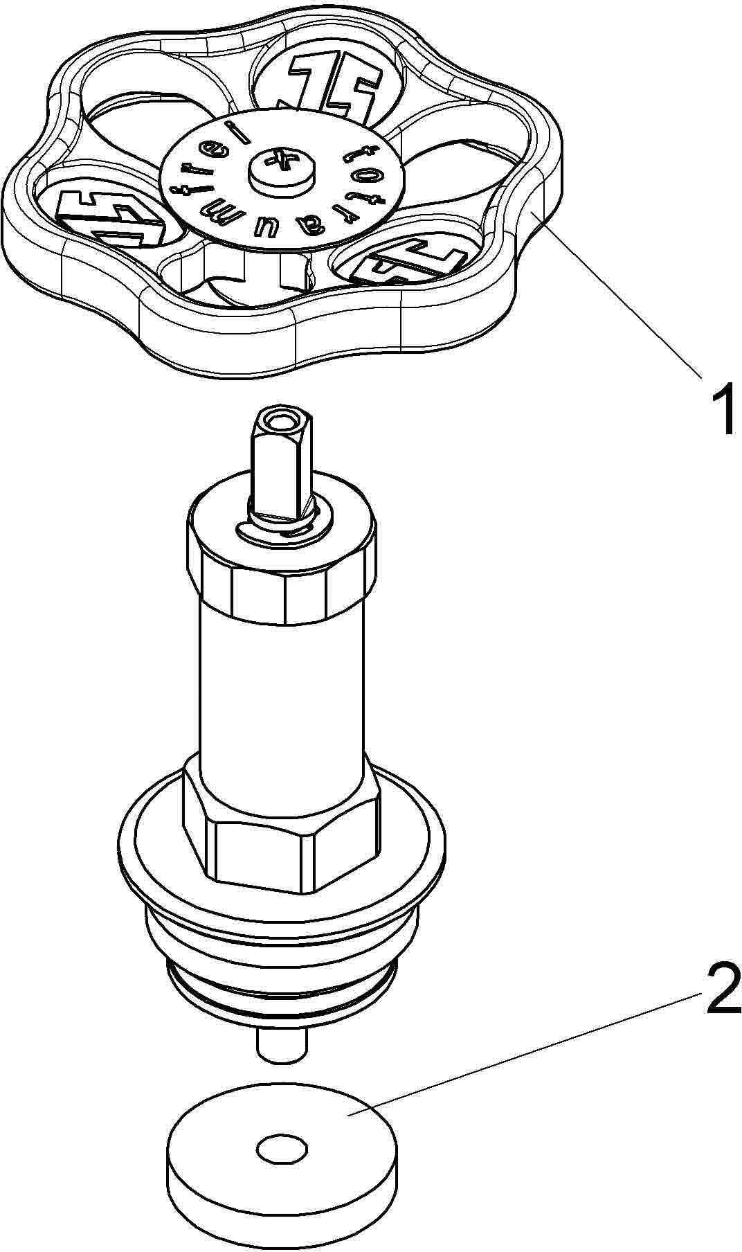 Schlösser Freistromventil-Oberteil 0018182000001 DN 20, G 3/4, Messing, Nichtsteigende Spindel 3 Schlösser Freistromventil-Oberteil 0018182000001 DN 20, G 3/4, Messing, Nichtsteigende Spindel – Bild 3