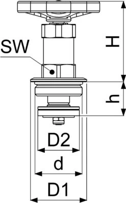 Schlösser Freistromventil-Oberteil 0018183200001 DN 32, G 1 1/4, Messing, Nichtsteigende Spindel -VIEGA Verkäufe Schloesser Freistromventil Oberteil 0018183200001 DN 32 G 1 1 4 Messing nichtsteigende Spindel 1