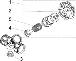 Schlösser KFR-Ventil 0016251500001 DN 15, Rp 1/2, Ohne Entleerung, Nichtsteigende Spindel -VIEGA Verkäufe Schloesser KFR Ventil 0016251500001 DN 15 Rp 1 2 ohne Entleerung nichtsteigende Spindel 2