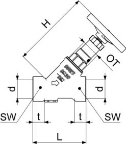 Schlösser KFR-Ventil 0016252000001 DN 20, Rp 3/4, Ohne Entleerung, Nichtsteigende Spindel -VIEGA Verkäufe Schloesser KFR Ventil 0016252000001 DN 20 Rp 3 4 ohne Entleerung nichtsteigende Spindel 1