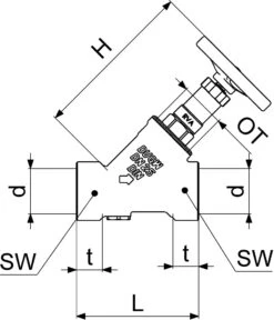 Schlösser KFR-Ventil 0016252500001 DN 25, Rp 1, Ohne Entleerung, Nichtsteigende Spindel -VIEGA Verkäufe Schloesser KFR Ventil 0016252500001 DN 25 Rp 1 ohne Entleerung nichtsteigende Spindel 1