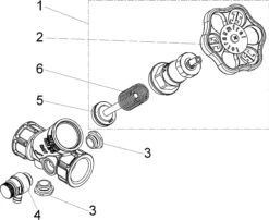 Schlösser KFR-Ventil 0016302000001 DN 20, Rp 3/4, Mit Entleerung, Nichtsteigende Spindel -VIEGA Verkäufe Schloesser KFR Ventil 0016302000001 DN 20 Rp 3 4 mit Entleerung nichtsteigende Spindel 2