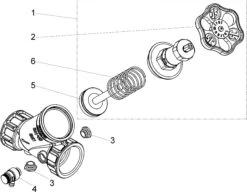 Schlösser KFR-Ventil 0016304000001 DN 40, G 1 1/2, Mit Entleerung, Nichtsteigende Spindel -VIEGA Verkäufe Schloesser KFR Ventil 0016304000001 DN 40 G 1 1 2 mit Entleerung nichtsteigende Spindel 2