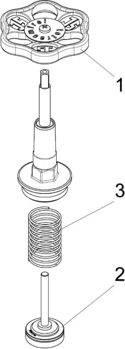 Schlösser KFR-Ventil-Oberteil 0018191500001 DN 15, G 1/2, Messing, Steigende Spindel -VIEGA Verkäufe Schloesser KFR Ventil Oberteil 0018191500001 DN 15 G 1 2 Messing steigende Spindel 2