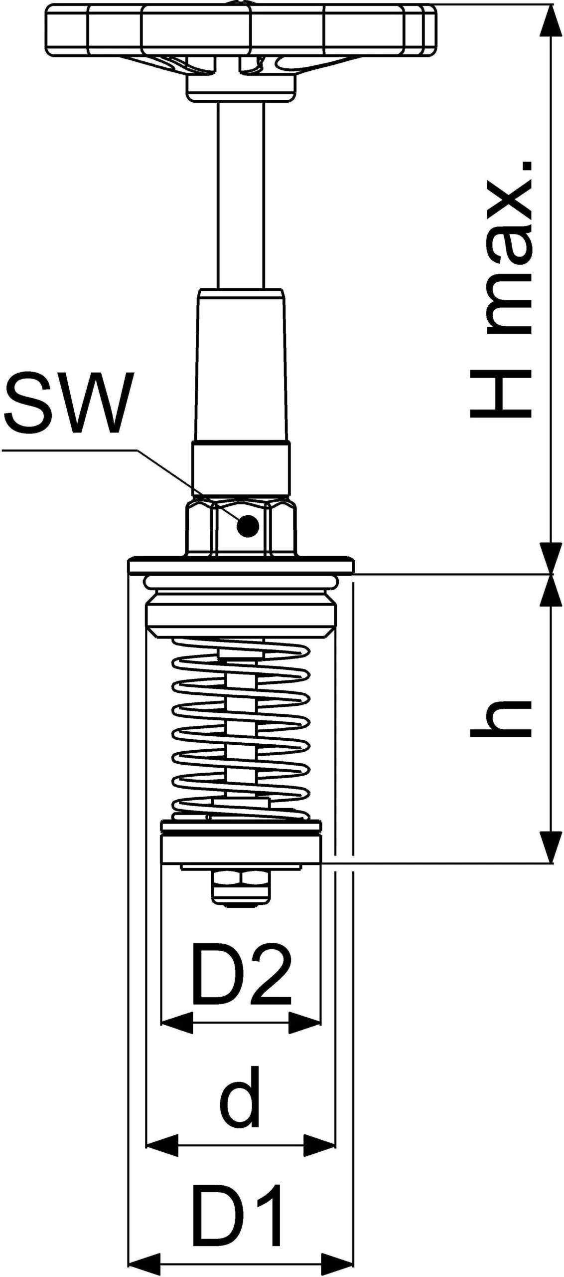 Schlösser KFR-Ventil-Oberteil 0018192500001 DN 25, G 1, Messing, Steigende Spindel 2 Schlösser KFR-Ventil-Oberteil 0018192500001 DN 25, G 1, Messing, Steigende Spindel – Bild 2