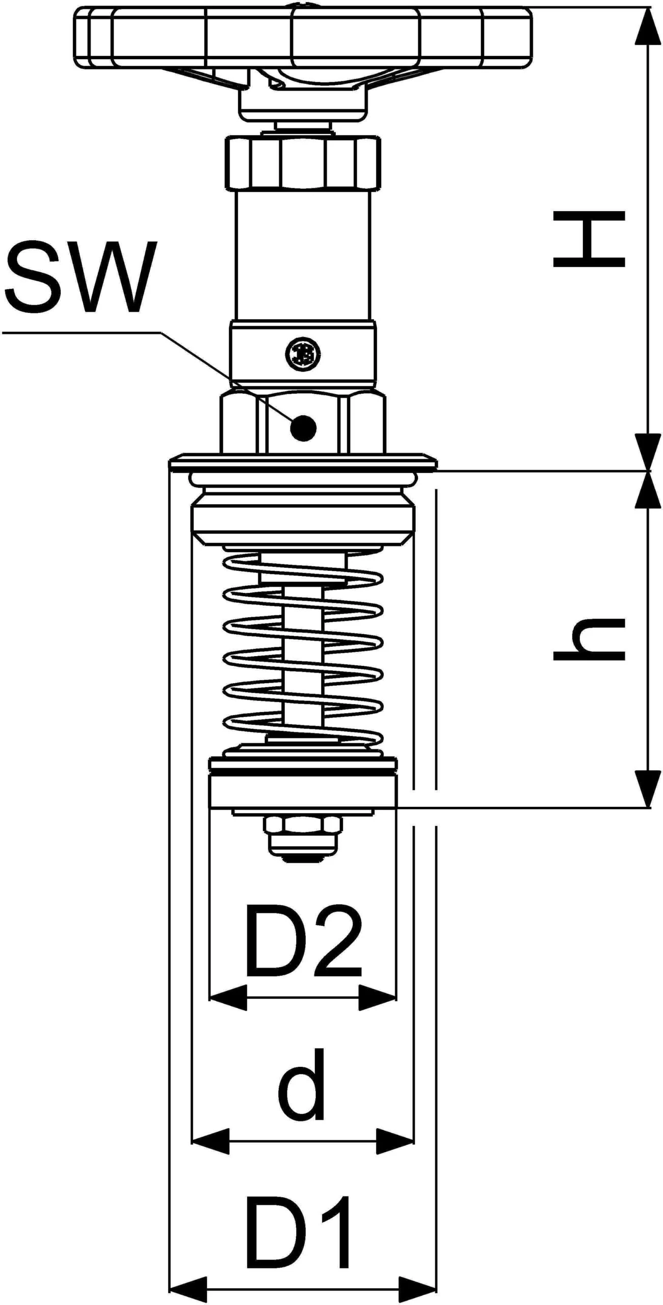 Schlösser KFR-Ventil-Oberteil 0018212500001 DN 25, G 1, Messing, Nichtsteigende Spindel 2 Schlösser KFR-Ventil-Oberteil 0018212500001 DN 25, G 1, Messing, Nichtsteigende Spindel – Bild 2