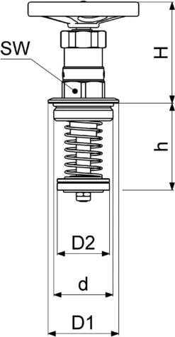 Schlösser KFR-Ventil-Oberteil 0018213200001 DN 32, G 1 1/4, Messing, Nichtsteigende Spindel -VIEGA Verkäufe Schloesser KFR Ventil Oberteil 0018213200001 DN 32 G 1 1 4 Messing nichtsteigende Spindel 1