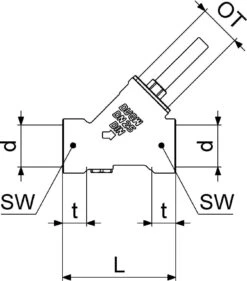 Schlösser Rückflussverhinderer 0013252500001 DN 25, Rp 1", Ohne Entleerung -VIEGA Verkäufe Schloesser Rueckflussverhinderer 0013252500001 DN 25 Rp 1 ohne Entleerung 1