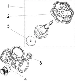 Schlösser Schrägsitzventil 0014102500001 DN 25, Rp 1, Mit Entleerung, Steigende Spindel -VIEGA Verkäufe Schloesser Schraegsitzventil 0014102500001 DN 25 Rp 1 mit Entleerung steigende Spindel 2