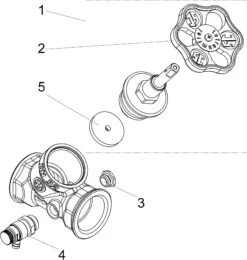 Schlösser Schrägsitzventil 0014103200001 DN 32, G 1 1/4, Mit Entleerung, Steigende Spindel -VIEGA Verkäufe Schloesser Schraegsitzventil 0014103200001 DN 32 G 1 1 4 mit Entleerung steigende Spindel 2