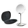 Simplehuman Kosmetikspiegel ST3004 Stand-Sensor, Edelstahl, Wiederaufladbar