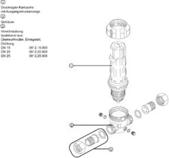 Syr - Sasserath Druckregler 6203.15.003 DN 15, 1,5-5 Bar, Rotguss -VIEGA Verkäufe Syr Sasserath Druckregler 6203.15.003 DN 15 15 5 bar Rotguss 2