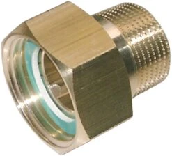 Syr - Sasserath Verschraubung 0812.20.900 G 3/4, Rohgelb