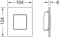 TECE TECEsolid Urinal-Betätigungsplatte 9242430 Edelstahl Gebürstet, Mit Kartusche, 104x124x6mm 4 TECE TECEsolid Urinal-Betätigungsplatte 9242430 Edelstahl Gebürstet, Mit Kartusche, 104x124x6mm -VIEGA Verkäufe TECE TECEsolid Urinal Betaetigungsplatte 9242430 Edelstahl gebuerstet mit Kartusche 104x124x6mm 1