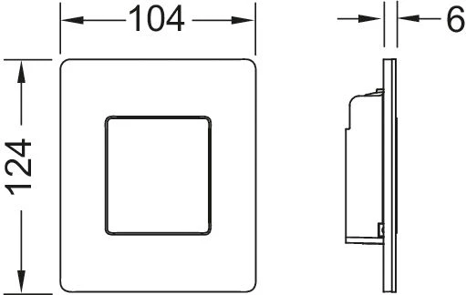 TECE TECEsolid Urinal-Betätigungsplatte 9242430 Edelstahl Gebürstet, Mit Kartusche, 104x124x6mm 2 TECE TECEsolid Urinal-Betätigungsplatte 9242430 Edelstahl Gebürstet, Mit Kartusche, 104x124x6mm – Bild 2
