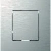 TECE TECEsolid Urinal-Betätigungsplatte 9242430 Edelstahl Gebürstet, Mit Kartusche, 104x124x6mm