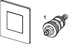 TECE TECEsolid Urinal-Betätigungsplatte 9242430 Edelstahl Gebürstet, Mit Kartusche, 104x124x6mm 3 TECE TECEsolid Urinal-Betätigungsplatte 9242430 Edelstahl Gebürstet, Mit Kartusche, 104x124x6mm – Bild 3