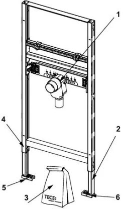TECEprofil Waschtischmodul 9310004 Bauhöhe 1120m M, Mit Unterputz Geruchsverschluss -VIEGA Verkäufe TECEprofil Waschtischmodul 9310004 Bauhoehe 1120m m mit Unterputz Geruchsverschluss 2