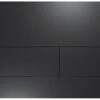 TECEsquare II Metall Betätigungsplatte 9240833 Schwarz Matt, Für 2-Mengentechnik