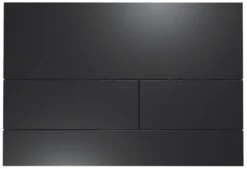 TECEsquare II Metall Betätigungsplatte 9240833 Schwarz Matt, Für 2-Mengentechnik