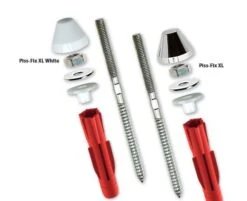 TOX TRI-2 Befestigungssatz 04510149 Fuer Urinal- Und Waschtisch, Verchromt