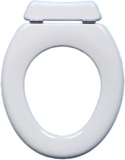 Toto WC-Sitz Olfa Universal Ohne Deckel 0720002 Mit Rueckbrett, Edelstahlscharnier, Schwarz