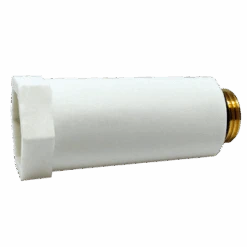 USH Baustopfen 025017 1/2", Weiss, Messinggewinde