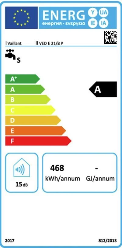 Vaillant Ved Elektro-Durchlauferhitzer 0010023767 21/8 P 21 KW, Elektronisch Geregelt 4 Vaillant Ved Elektro-Durchlauferhitzer 0010023767 21/8 P 21 KW, Elektronisch Geregelt – Bild 4