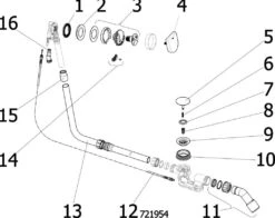 Viega Ab-/Überlaufgarnitur 733612 Visign MT9, DN 40/50x1070mm, Verchromt -VIEGA Verkäufe Viega Ab Ueberlaufgarnitur 733612 Visign MT9 DN 40 50x1070mm verchromt 3