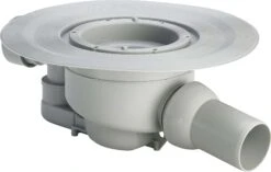 Viega Advantix Badablauf 284619 DN 50, Kunststoff Grau, Ablauf Waagerecht, Ohne Aufsatz