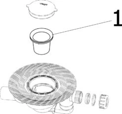 Viega Advantix Badablauf 284619 DN 50, Kunststoff Grau, Ablauf Waagerecht, Ohne Aufsatz -VIEGA Verkäufe Viega Advantix Badablauf 284619 DN 50 Kunststoff grau Ablauf waagerecht ohne Aufsatz 3