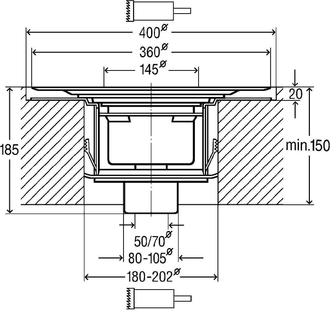 Viega Advantix Bodenablauf 491659 Grau, DN50 Kunststoff 2 Viega Advantix Bodenablauf 491659 Grau, DN50 Kunststoff – Bild 2