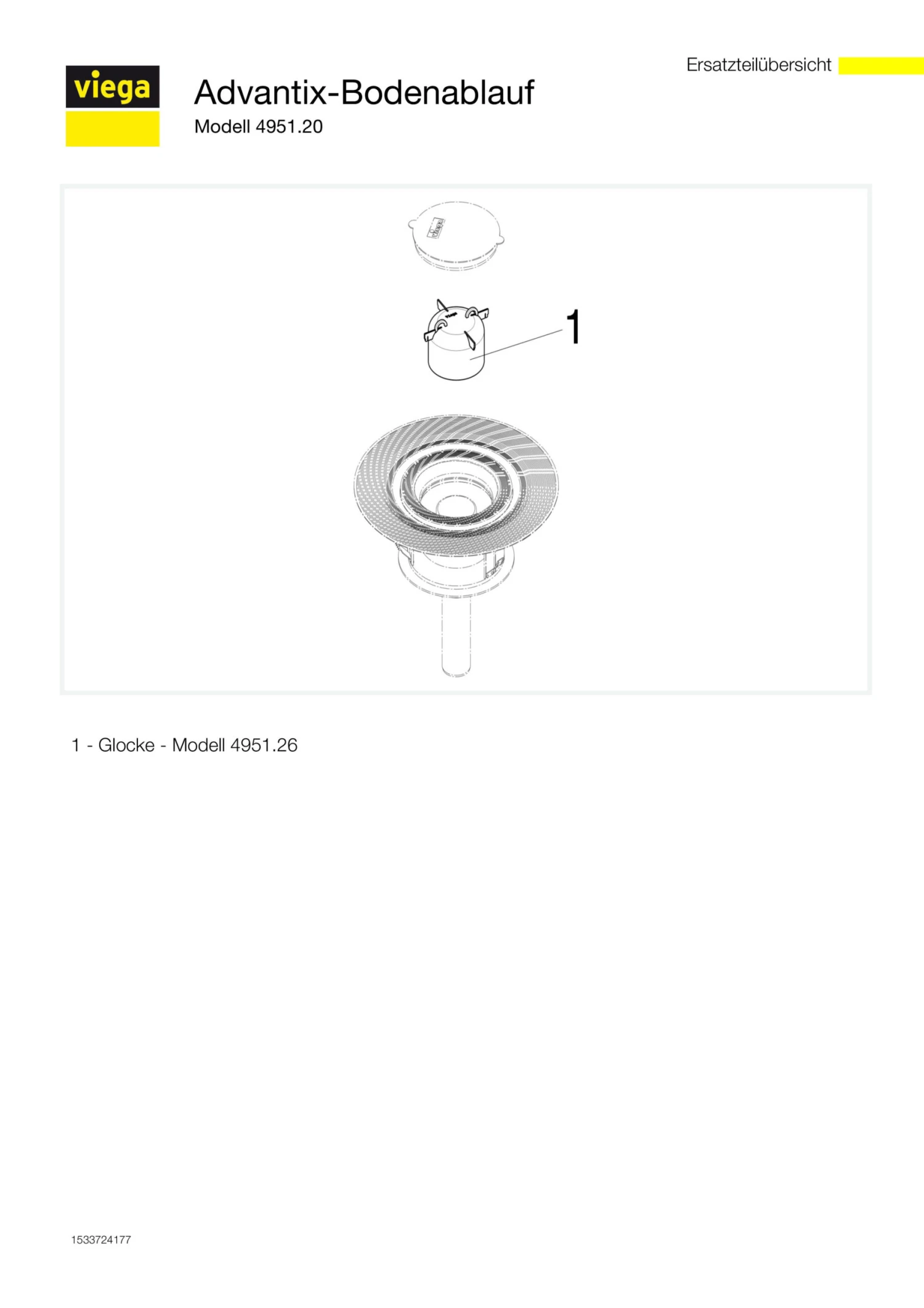 Viega Advantix Bodenablauf 491659 Grau, DN50 Kunststoff 3 Viega Advantix Bodenablauf 491659 Grau, DN50 Kunststoff – Bild 3