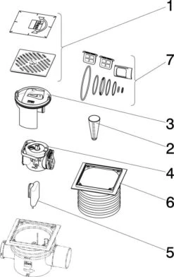 Viega Kellerablauf Optifix 3 462963 DN 70 X 100 -VIEGA Verkäufe Viega Kellerablauf Optifix 3 462963 DN 70 x 100 3