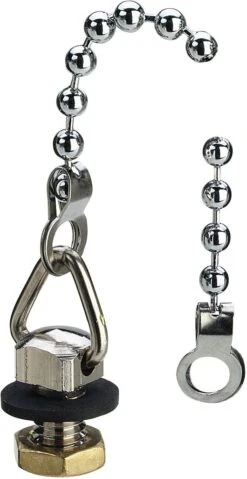 Viega Kugelkette 112349 M 6x35x300mm, Messing Verchromt