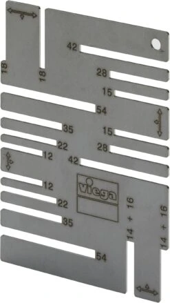 Viega Makierschablone 625085 12-54 Mm, Edelstahl