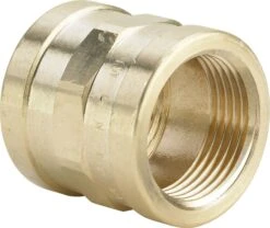 Viega Muffe 447755 Rp 3/8, Rotguss Verchromt