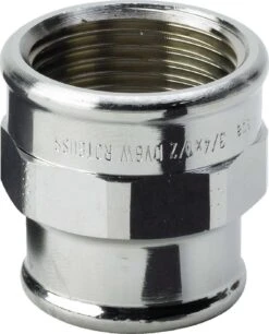 Viega Muffe 447823 3240, In Rp3/4 X Rp1/2 Rotguss Verchromt