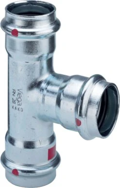 Viega Prestabo T-Stück 642617 22 X 15 X 15 Mm, Stahl Verzinkt, SC-Contur