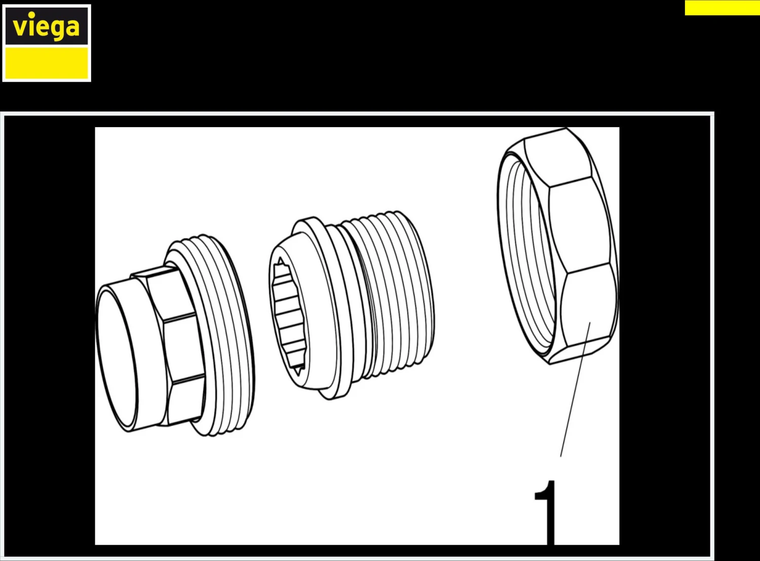 Viega Rohrverschraubung 28 Mm X 1" AG, Konischdichtend 2 Viega Rohrverschraubung 28 Mm X 1" AG, Konischdichtend – Bild 2