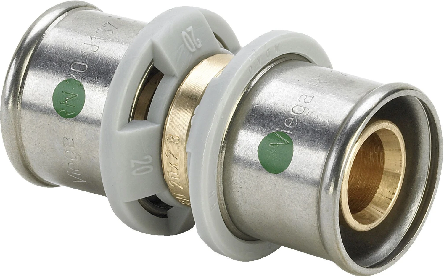 Viega Sanfix-P Kupplung 566395 32 Mm, Mit SC-Contur, Rotguss 1 Viega Sanfix-P Kupplung 566395 32 Mm, Mit SC-Contur, Rotguss