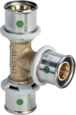 Viega Sanfix-P T-Stück 566753 25 X 20 X 25 Mm, Mit SC-Contur, Rotguss