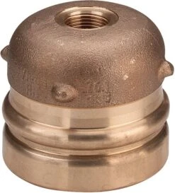 Viega Sanpress XL-Verschlusskappe 353384 88,9 Mm X Rp 3/4, Rotguss, SC-Contur