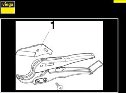 Viega Schere 117047 12-25mm, Für PE-Xc-Rohre, Stahl -VIEGA Verkäufe Viega Schere 117047 12 25mm fuer PE Xc Rohre Stahl 1