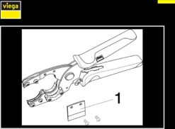 Viega Schere 652005 12 - 25mm, Für PE-Xc-Rohre, Stahl -VIEGA Verkäufe Viega Schere 652005 12 25mm fuer PE Xc Rohre Stahl 1