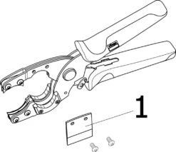 Viega Schere 652005 12 - 25mm, Für PE-Xc-Rohre, Stahl -VIEGA Verkäufe Viega Schere 652005 12 25mm fuer PE Xc Rohre Stahl 2
