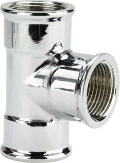 Viega T-Stück 1622 1/2" Rp, Rp Dreiseitig, Messing, Verchromt