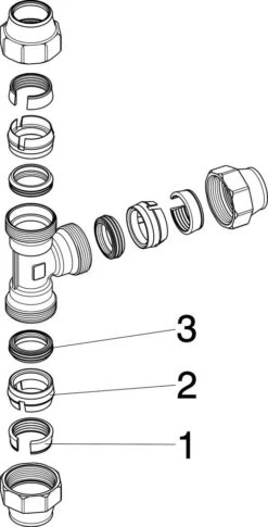 Viega T-Stück Maxiplex 32 Mm, Rotguss, Gleichseitig -VIEGA Verkäufe Viega T Stueck Maxiplex 32 mm Rotguss gleichseitig 2