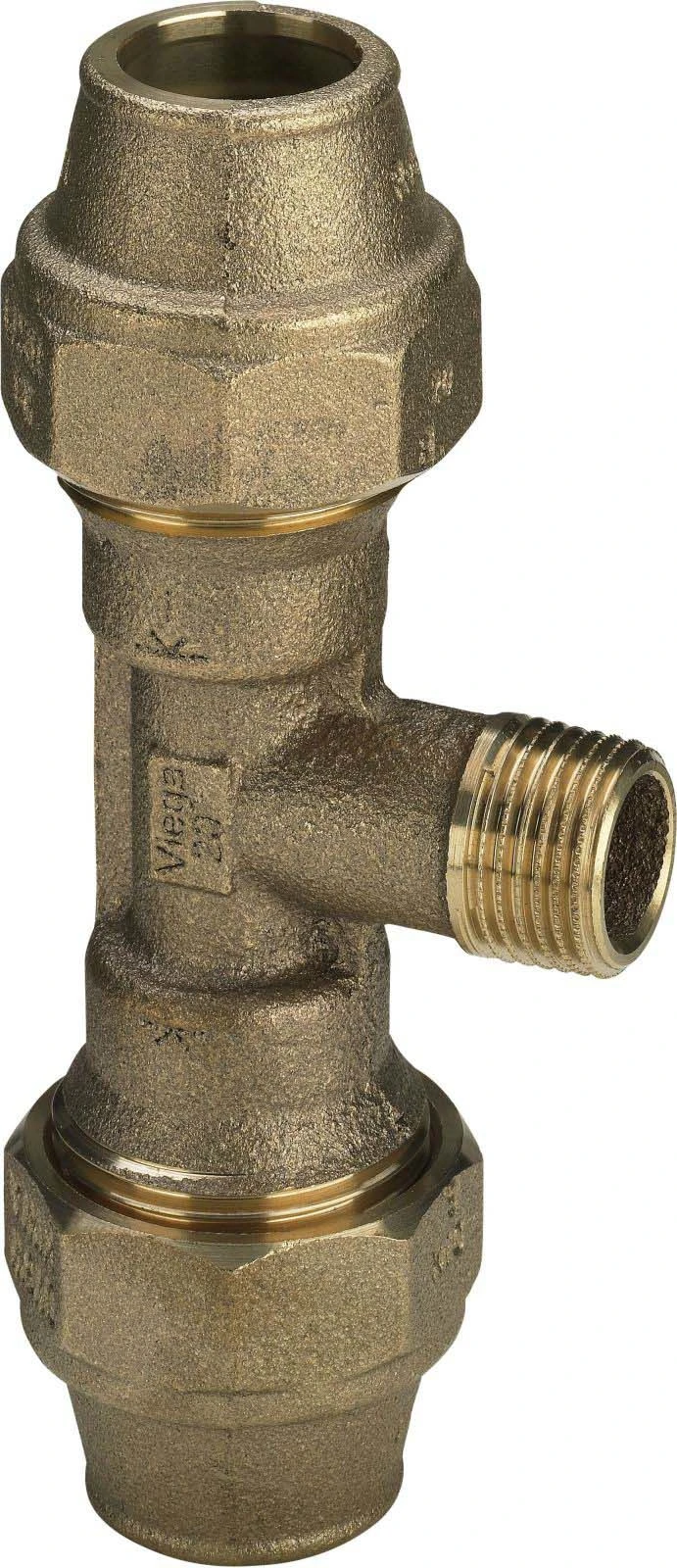 Viega T-Stück Maxiplex 32 Mm X 1 A X 3/4 I, Rotguss 1 Viega T-Stück Maxiplex 32 Mm X 1 A X 3/4 I, Rotguss