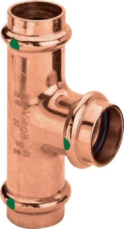 Viega T-Stück Profipress 2418 22 X 18 X 18 Mm, Kupfer, SC-Contur